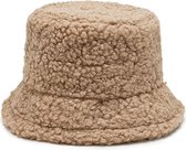 Teddy Bucket Hat / Vissershoed | Camel | Polyacryl | One Size
