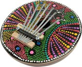 Karimba Kokosnoot Stippen Multicolour - Kokosnoot - 16x10x10 cm - Multicolour - India - Sarana -