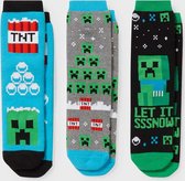 Minecraft 3 pack Jongens Warme sokken TNT - Maat 31-33