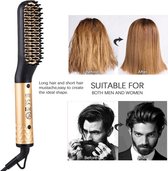 Stijltang Unisex - 3-1 baard borstel - Baard/Haar Stijltang - Baard Straightener - Baardstyler - haarverzorging - Voor Dun en Dik Haar