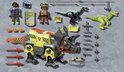 Playmobil speelgoedset met Robo-Dino, twee dinosaurussen, twee speelfiguren en accessoires.