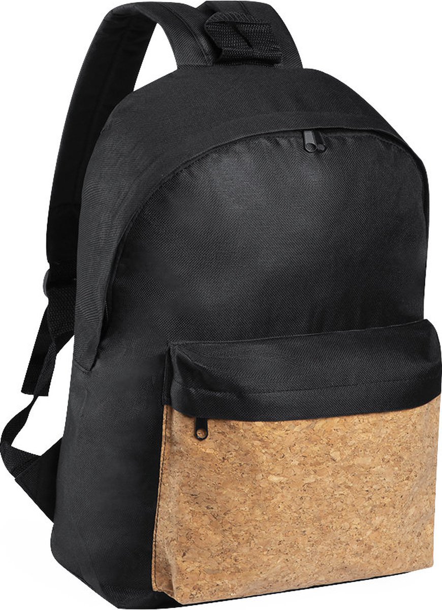 Rugzak - rugtas - tas - schooltas - voorvak van natuurkurk - 28 x 38 cm