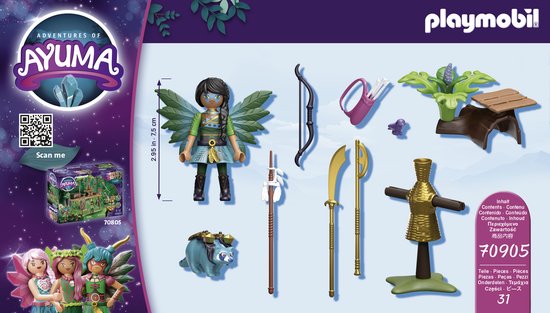 PLAYMOBIL  Starter Pack Knight Fairy avec raton laveur - 70905
