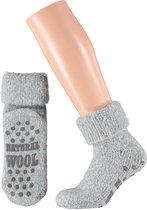 Wollen sokken dames | Huisokken dames | Licht Blauw | Maat 35/38 | Huissok met anti slip | Fluffy sokken | Slofsokken | Huissokken | Anti slip sokken | Warme sokken | Winter sokken
