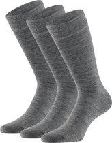 Wollen sokken heren | Midden Grijs | Maat 43/46 | Merino sokken | sokken heren 43 46 | Wollen sokken | Naadloze sokken | Apollo