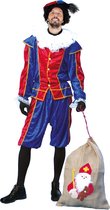 Voordelig roetveeg Pieten kostuum blauw/rood unisex 56-58 (2XL/3XL)