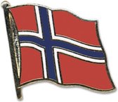 Pin broche supporters speldje vlag Noorwegen 2 cm - Landen feestartikelen