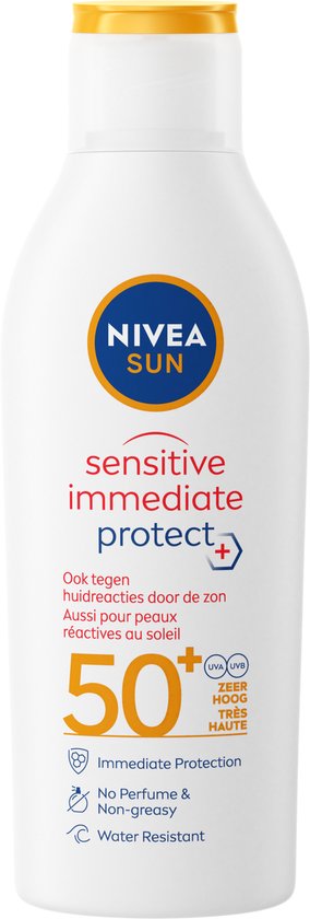 NIVEA SUN Sensitive Immediate Protect Zonnemelk SPF 50+ - 200 ml