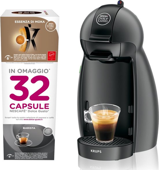 Krups KP 100B Nescafe Dolce Gusto Piccolo Antraciet Inclusief 32 Cups bol