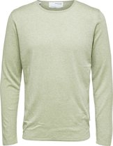 SELECTED HOMME BLACK SLHROME LS KNIT CREW NECK B NOOS  Trui - Maat L