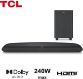 TCL TDS-6110 - 2.1 Home Theater Soundbar met draadloze subwoofer - HDMI - 240W - Dolby Audio