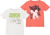 name it NKMVICTOR 2P SS TOP Jongens T-Shirt - Maat 116