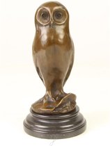 Bronzen Beeld Jonge Uil 12x12x24 cm