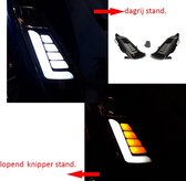Led knipperlicht set smoke weglopend - Sym Fiddle 2 - Voor en achterzijde