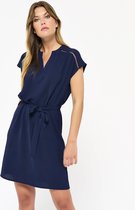 LOLALIZA Korte rechte jurk - Marine Blauw - Maat 38