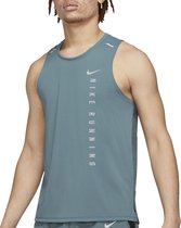 Nike Run Division Miler  Sporttop - Maat S  - Mannen - Donker grijs/Licht grijs