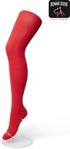 Bonnie Doon Biologisch Katoenen Maillot Dames Rood maat 42/44 XL - Uitstekende pasvorm - Gladde Naden - OEKO-TEX gecertificeerd - Bio Cotton Tights - Duurzaam en Huidvriendelijk Bi