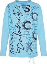Soccx ® Serafino Shirt met tekstprint, Lichtblauw (M)
