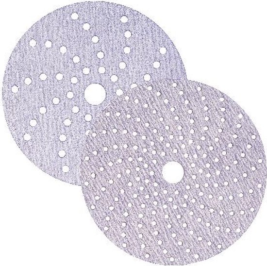 3M Hookit Blue Sandpaper Discs 150mm 800 Grit - 50 Pack Multihole 36184