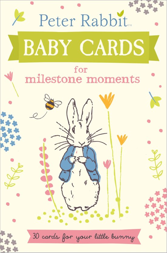 Foto: Peter rabbit baby cards for milestone moments