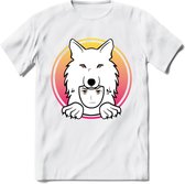 Saitama T-Shirt | Wolfpack Crypto ethereum Heren / Dames | bitcoin munt cadeau - Wit - 3XL