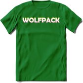 Saitama T-Shirt | Wolfpack Crypto ethereum Heren / Dames | bitcoin munt cadeau - Donker Groen - L