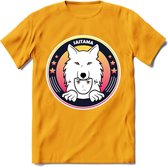 Saitama T-Shirt | Wolfpack Crypto ethereum Heren / Dames | bitcoin munt cadeau - Geel - L