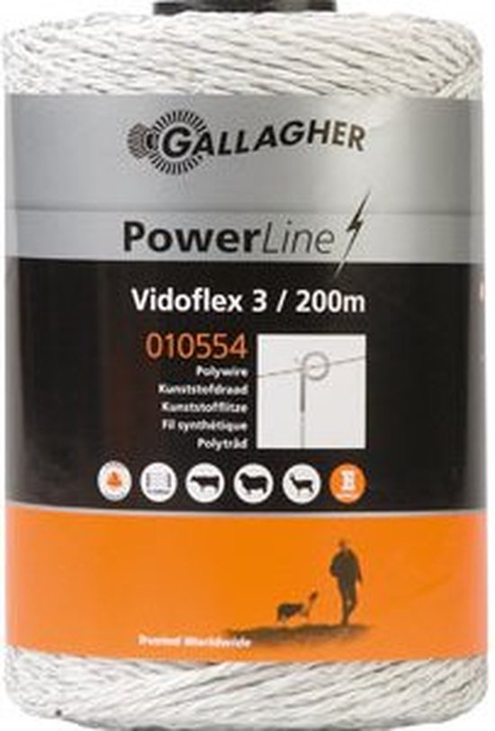 Gallagher Vidoflex 3 schrikdraad 200 mtr