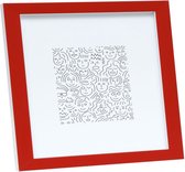 Deknudt Frames fotolijst S43AL4 - rood/wit - foto: 15x15 cm