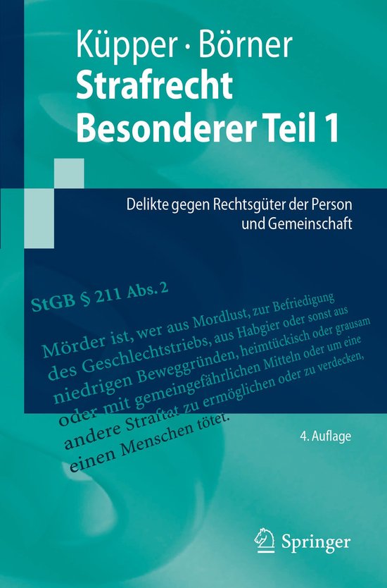 Social Science and Law (German Language) - Strafrecht Besond ... - cover