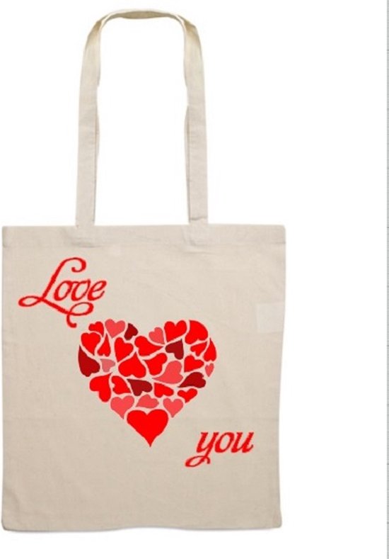 valentijn tas  * love you *Valentijnsdag *Valentijnskado