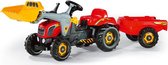 Rolly Toys 023127 RollyKid-X Tractor met Lader en Aanhanger Rood