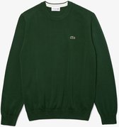 Lacoste Organic Cotton Crew Neck Sweater - Sporttruien - groen - maat M