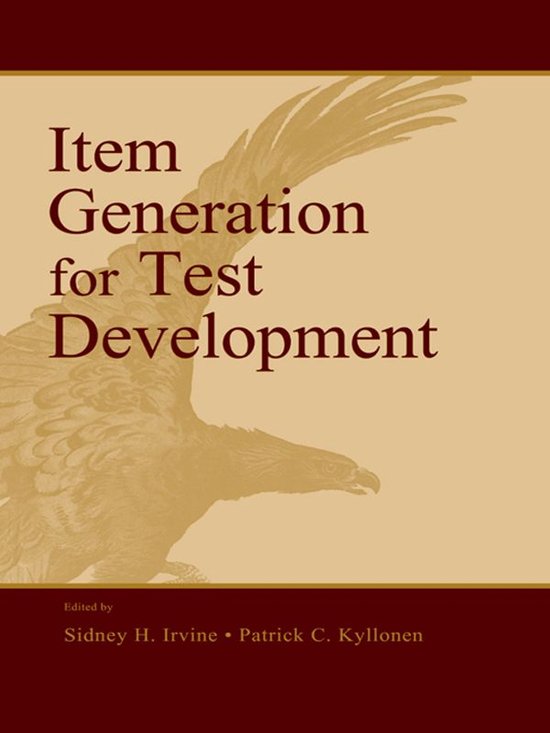 Item Generation for Test Development - cover