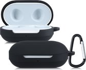 kwmobile Hoes voor Samsung Galaxy Buds / Buds Plus - Siliconen cover voor oordopjes in zwart