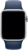 Geschikt voor Apple Watch Sportieve Siliconen Horlogebandje - 38/40/41mm - Donker Blauw