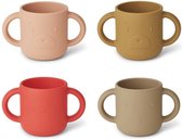 LIEWOOD Gene Cup 4 Set Apple Red Tuscany Rose Mix - 4 Bekers Peuter