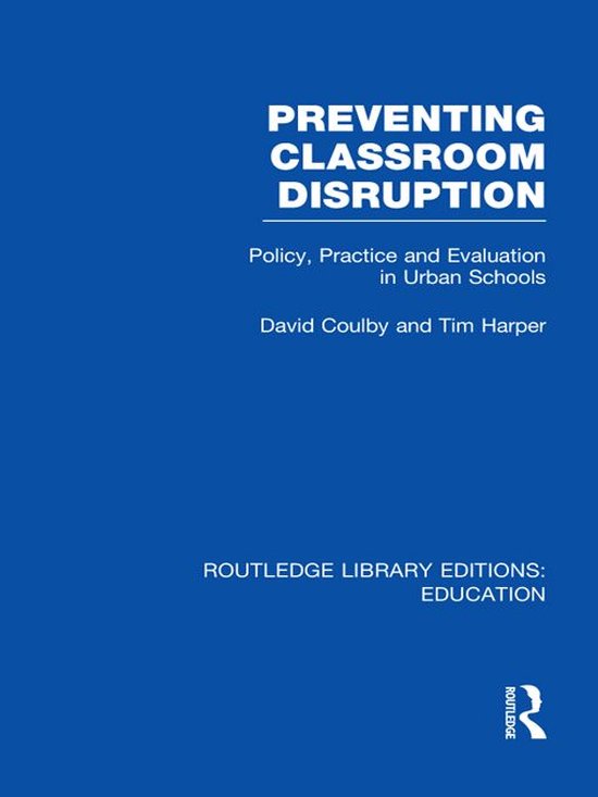 Preventing Classroom Disruption (Rle Edu O) - cover