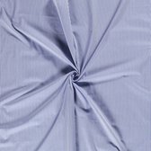 Katoen stof - Kleine Streep - 140cm breed - Cobaltblauw - 10 meter
