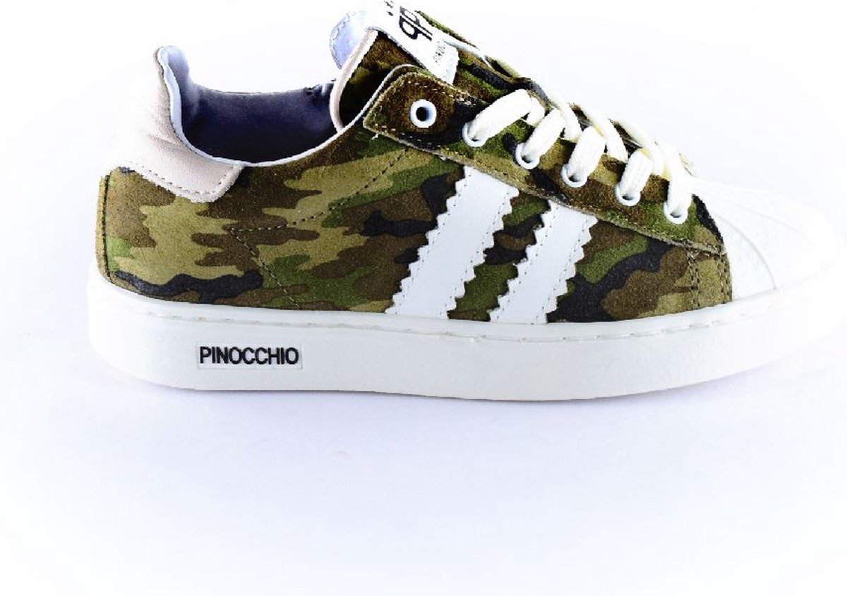 Pinocchio sneaker P1834-65AR-30LE army groen