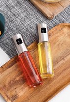 Olijfolie sprayer - olijfolie fles - inclusief trechter - olie sprayer - RVS - 100 ml