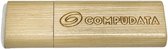 Compudata - USB Stick - 8GB - USB 2.0 - Flash Drive - Hout (Bamboe)