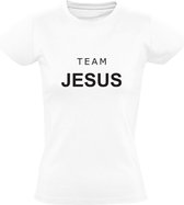 Team Jesus | Dames T-shirt | Wit | Jezus Christus | Christendom | Heiligman