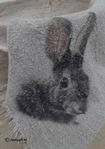 Shabbydoek-linnen-shabby-voorjaar-pasen-lente-konijn-45x45cm