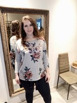 Only Carmakoma Caralba Top Grijs Maat XL 54