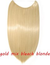 Synthetic Clip in Extensions Single / Flip-in - Straight - 55cm- (#86H613) Gold Mix Beach Blonde HighlightsM02