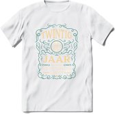 20 Jaar Legendarisch Gerijpt T-Shirt | Aqua - Ivoor | Grappig Verjaardag Cadeau | Dames - Heren | - Wit - 3XL