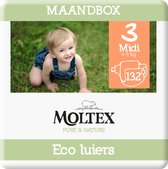 Moltex Pure & Nature Eco Couches Midi, Taille 3 (4-10 kg) - 132 couches