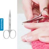 BeautyTools Nagelschaar - Stevige nagelschaar voor Nagelhoeken, Vingernagels en Teennagels - Pedicure / Manicure Schaar - Stevig Recht snijvlak - INOX (9.5 cm) (NS-0850)