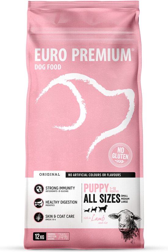 Euro Premium Puppy Lamb & Rice 12 kg - Hond